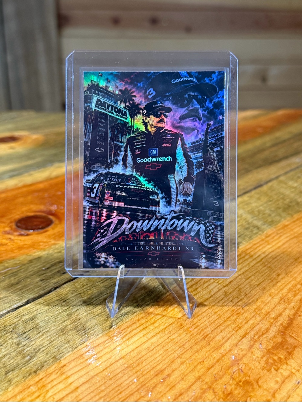 Dale Earnhardt Sr. Custom Downtown NASCAR Trading Card